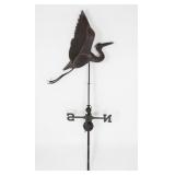 Copper Crane Weathervane
