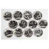 (12) Clare Leighton Wedgwood Plates