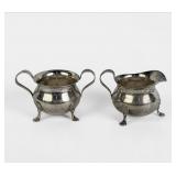 B&M Sterling Creamer and Sugar Set