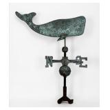 Copper Whale Weathervane
