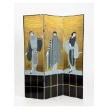 Vintage Art Deco Style Tri-Fold Room Divider