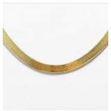 14K Gold Herringbone Necklace