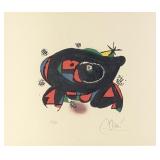 Joan Miro "La Rana" Colored Lithograph
