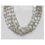 (2) 14K Gold & Coin Pearl Necklaces