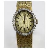 14K Gold & Diamond Jules Jurgensen Ladies Watch