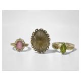 (3) Ladies 10K Gold Rings