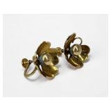 Jules Glaenzer For Cartier 14K Yellow Gold Earring