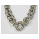 Modernist Ladies Sterling Chain Necklace