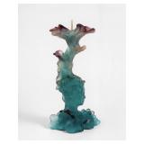 Daum Bacchus Figural "Pate de Verre" Candlestick