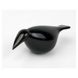 Oiva Toikka Raven (Korppi) Art Glass Sculpture