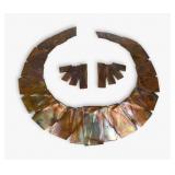 Gabrielle Sanchez Copper Necklace and Clip on Earr