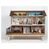 Vintage Handmade Wooden Doll House