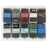 Group of Boss Guitar Pedals