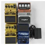 Group of Digitech Guitar Pedals