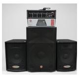 (3) Harbinger Speakers & (2) Mixers