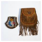 (2) Native American Beaded Pouches