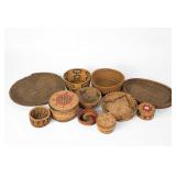 Large Group of Native American Wicker