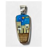 Aaron Anderson Multi-Stone & Sterling Navajo...