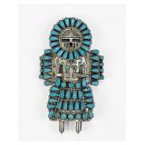 Larry Moses Begay Sterling Silver & Turquoise...