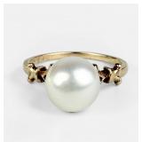 14K Yellow Gold Mikimoto Pearl Ring