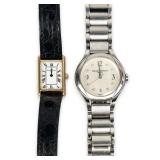 (2) Baume & Mercier "Ilea" Stainless & 14K Gold...