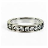 14K White Gold & Diamond Anniversary Band