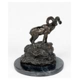 After Charles M Russell "Bighorn Sheep" Bronze