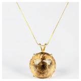 14K Yellow Gold & Citrine Necklace