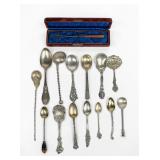 Group of Unique Sterling Spoons Including Tiffany