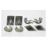 Group of Sterling Silver Navajo-Style Earrings
