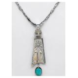 Ben Begaye Sterling Silver & Turquoise Necklace