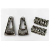 (2) Pairs of Sterling Silver Navajo Earrings