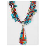 Daniel Coriz Sterling Silver & Multi-Stone...