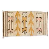 Navajo Yei Figural Gallup Throw Rug