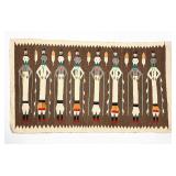 Handwoven Navajo Yei Wool Rug