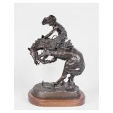 After Frederic Remington "Rattlesnake" Bronze