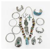 Group of Navajo-Style Jewelry