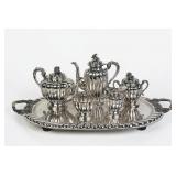 (6pc) Sanborns Sterling Silver Tea Set