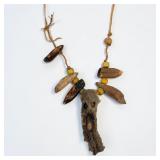 Native American Handmade Rabbit Foot Necklace