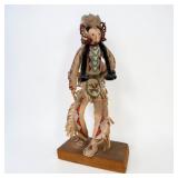 Vintage Plains Native American Buckskin Dancer...