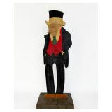 Folk Art Butler Ashtray (As Is)