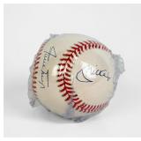 Signed Joe Girardi & Mickey Mantle National...