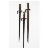 (3) 19th Century French Bayonets