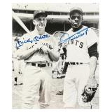 Signed Mickey Mantle & Willie Mays Photograph...