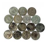 (15) Silver Half Dollars