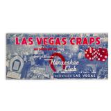 Vintage "Horseshoe Club Craps" Game