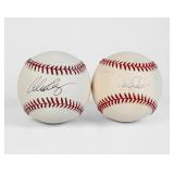 (2) Signed Derek Jeter & Alex Rodriguez...