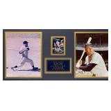 Signed Mickey Mantle Photographs Display