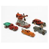 (6) Antique Cast Iron Toy Cars (D)