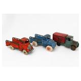 (3) Antique Cast Iron Toy Cars